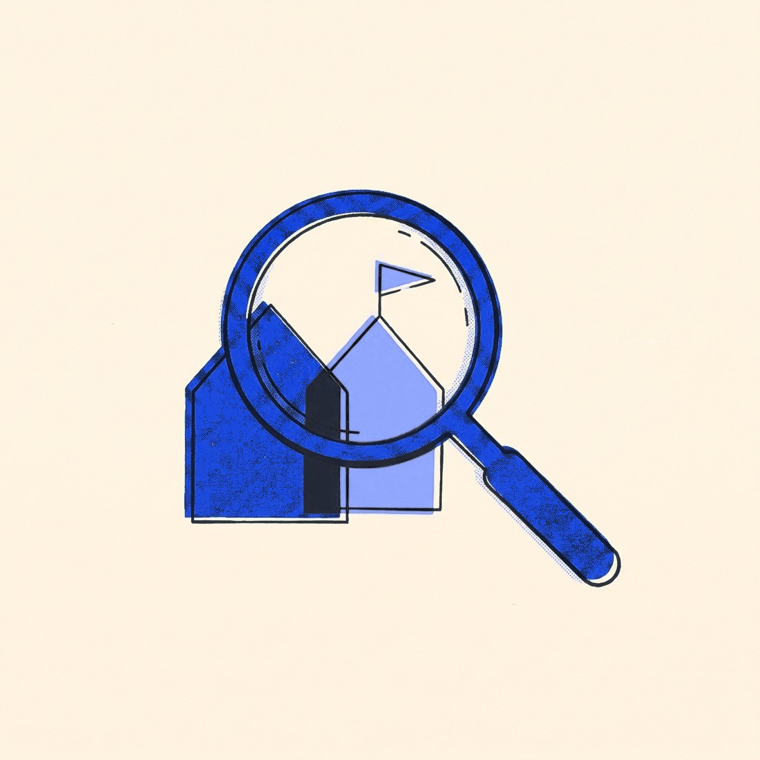 Finding a place — illustration